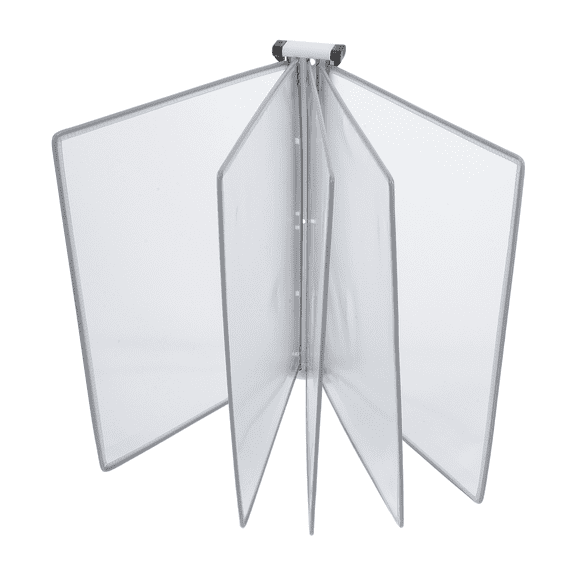 HAMPPLIES Grey Iron and PVC Wall-Mounted File Rack for Document Organization and Office Storage Solutions