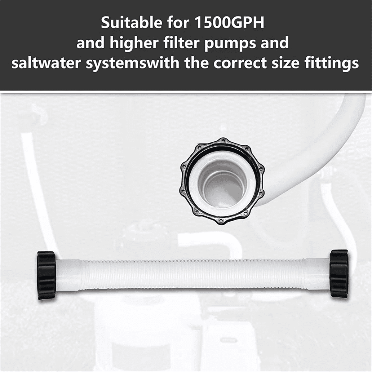 Pool Sand Filter Pump Hose-11535 Interconnecting Hose Replacement for 16 Inch Sand Filter Pumps & Saltwater Systems
