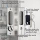 thumbnail image 2 of Cerradura de puerta corredera Cerradura de puerta corredera de bolsillo con pestillo empotrado invisible para hardware de muebles de madera Plata kaili Sencillez, 2 of 5
