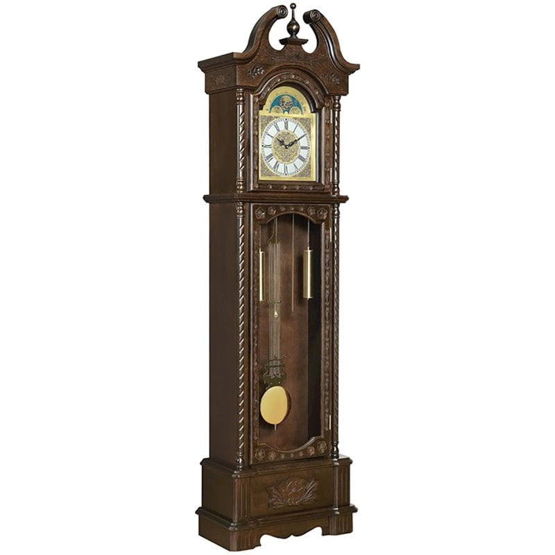 Bowery Hill Grandfather Clock with Adjustable Volume Digital Chime in