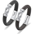thumbnail image 2 of Viking Urn Bracelet for Ashes for Men - Leather Ashes Bracelets with Magnetic Clasp - Cuff Cremation Bangle for Human Ashes 20/22/24CM Urn Bangle, 2 of 7