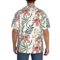 thumbnail image 3 of Kdxio Men's Hawaiian Shirt for Men Short Sleeve Shirt Lilies Flowers Summer Casual Holiday Beach Button Down T-Shirts, 3 of 7