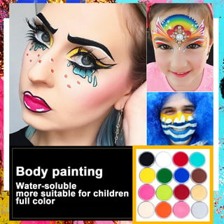 12 Colors Face Body Painting Kit Water Soluble High Saturation