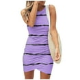 thumbnail image 2 of kytmyeq Fashion Women's Summer Round Neck Casual Fashion Printed Pullover Sleeveless Dress, 2 of 5