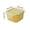 Yellow, variant on Small Food Storage Containers with Lids, Small Plastic Containers with Lids, Mini Fresh Box with Lid Food Dispenser Box Transparent Storage Box Square Complementary Food Container