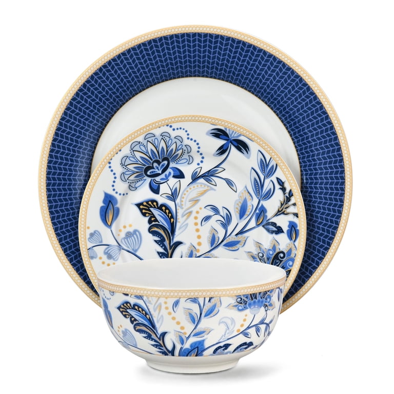 STP GOODS Melodie de Fleurs Bone China Dinnerware Set of 24