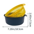 thumbnail image 2 of Factory Food Grade Double Drainage Basket, Plastic Sink Filter Basket, Vegetable Fruit Storage Basket Set, Kitchen Multi Functional Double Layer Strainer Bowl With Handles For Washing & Draining, 2 of 5