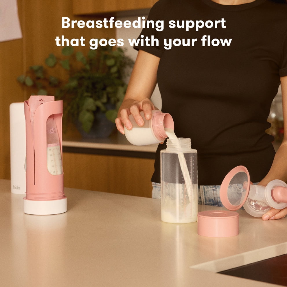 Frida Breastmilk Storage Bags, 50ct Split Stash Freeze & Thaw Milk Bag