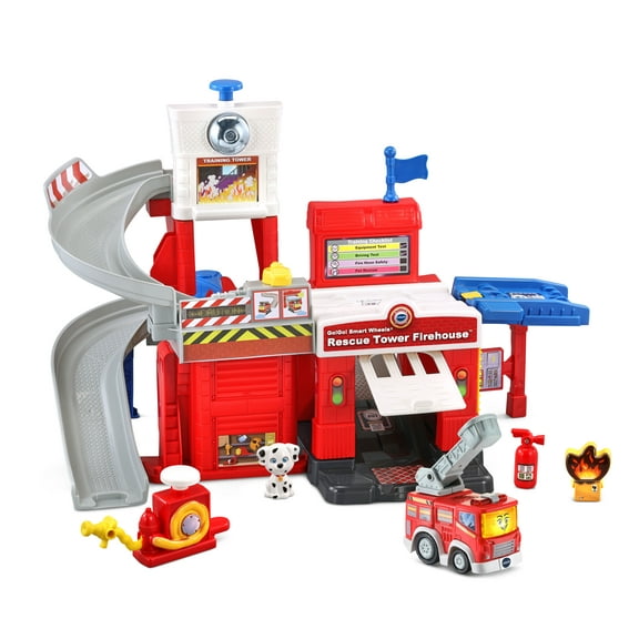 VTech® Go! Go! Smart Wheels® Rescue Tower Firehouse™ Track Set & 4 Play Pieces