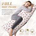 thumbnail image 5 of Lsque Lips Kiss Body Pillow Case Cover,Ultra-Soft Microfiber Bed Pillow Cases 20x54 inches,Elegant Bedding,Breathable Durable Pillow Cover with Envelope Closure, 5 of 8