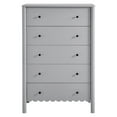 thumbnail image 6 of Dresser Drawer Chest, Light Gray, Wood, Hotel Bedroom, Modern Contemporary, HB37719, 6 of 8