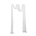thumbnail image 2 of tredstone Wedding Arch Chiffon Drape Drapery for Ceremony Beige Reception Engagement White Holiday White 600x76cm, 2 of 6