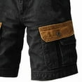 thumbnail image 6 of Havenre Men's Cotton Twill Hiking Tactical Cargo Shorts Lightweight Multi Pockets Relaxed Fit Casual Golf Outdoor Work Shorts Big & Tall Black L, 6 of 7
