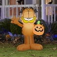 thumbnail image 5 of Garfield gonflable d'Halloween avec citrouille-lanterne, 5 of 5