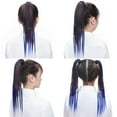 thumbnail image 4 of SEGO Ponytail Hair Extensions Donut with Rainbow Braiding Hair Professional Synthetic Fiber Braids Hair, 4 of 7