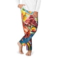 thumbnail image 2 of Susaid Surreal Seafood Extravaganza Print Soft Teen Sleep Pants, Long Pajama Bottoms with Two Pockets and Elastic Waist, Designed for Ages 5-16-, 2 of 6