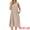 Brown, variant on Plaid Sleeveless Loose Fit Tank Midi Dress XL Red