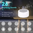 thumbnail image 3 of White Noise Machine for Sleep, Portable Sound Machine with 7 Color Night Light &amp; Adjustable Brightness, 10 Natural Sounds &amp; White Noise Varieties for Enhanced Sleep, 3 of 6