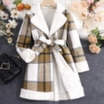 2024 Kids Girl Clothes Winter Long Sleeve Girls Suit Collar Coat