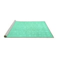 thumbnail image 2 of Ahgly Company Machine Washable Indoor Rectangle Persian Turquoise Blue Traditional Area Rugs, 7' x 9', 2 of 4