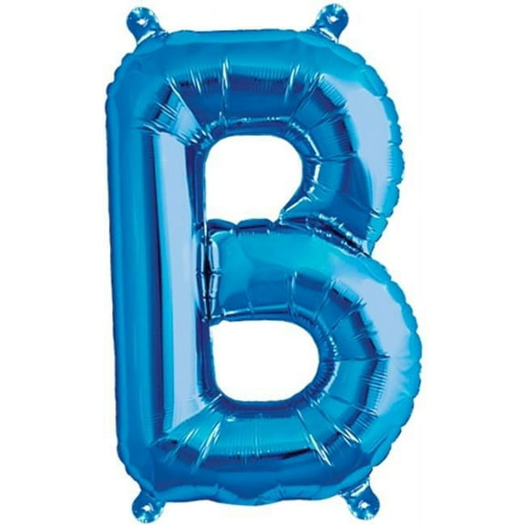 16 inch Letter B - Northstar - Blue (Air-Fill Only) Foil Mylar Balloon - Party Supplies Decorations