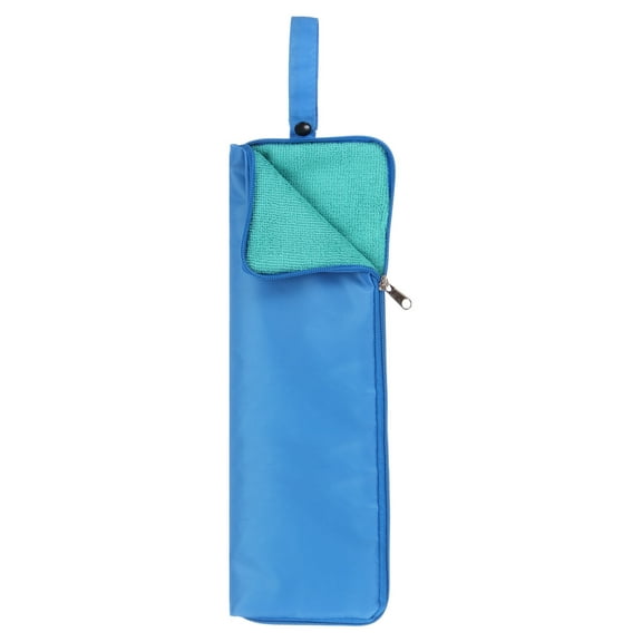 Umbrellas Bag Carry Bag 4.9"x15" Portable Reversible Wet Umbrella Sleeve Folding Cover Waterproof Pouch Case Blue