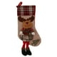thumbnail image 2 of Christmas Stockings Plaid Socks New Year Gifts Bags Christmas Decoration Alce, 2 of 9