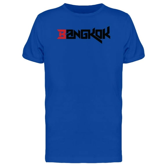 Bangkok City Typography T-Shirt Men -Image by Shutterstock, Male Large