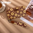 thumbnail image 5 of Wrangler Black Daisy Wallet for Women Bifold Credit Card Wallet Large Women's Wallets Ladies Cash Wallet with ID Window RFID Lining Card Cases Money, Brown, 5 of 7