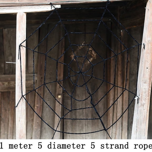 Wooowa Halloween Fabric Giant Spider Web Decorative Prop for Indoor Outdoor Party Spooky Scene Event Layout