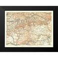 thumbnail image 2 of Baedeker 14x12 Black Modern Framed Museum Art Print Titled - Southwestern Germany - Baedeker 1896, 2 of 5