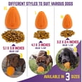 thumbnail image 2 of Juguete de Goma Natural Chew King Naranja Duradero con Sabor a Tocino para Perro Mediano, 2 of 6