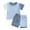 Blue, variant on Nmmacb Toddler Boys Summer Outfit Set Baby Summer Fashion Cute Short Sleeve Crew Neck Casual Suit Sizes 3M-3Y