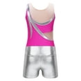 thumbnail image 4 of YEAHDOR Kids Girls Gymnastics Dance 2Pcs Sports Suit Fancy Prints Leotard with Shorts Outfit Set Rose 10, 4 of 7