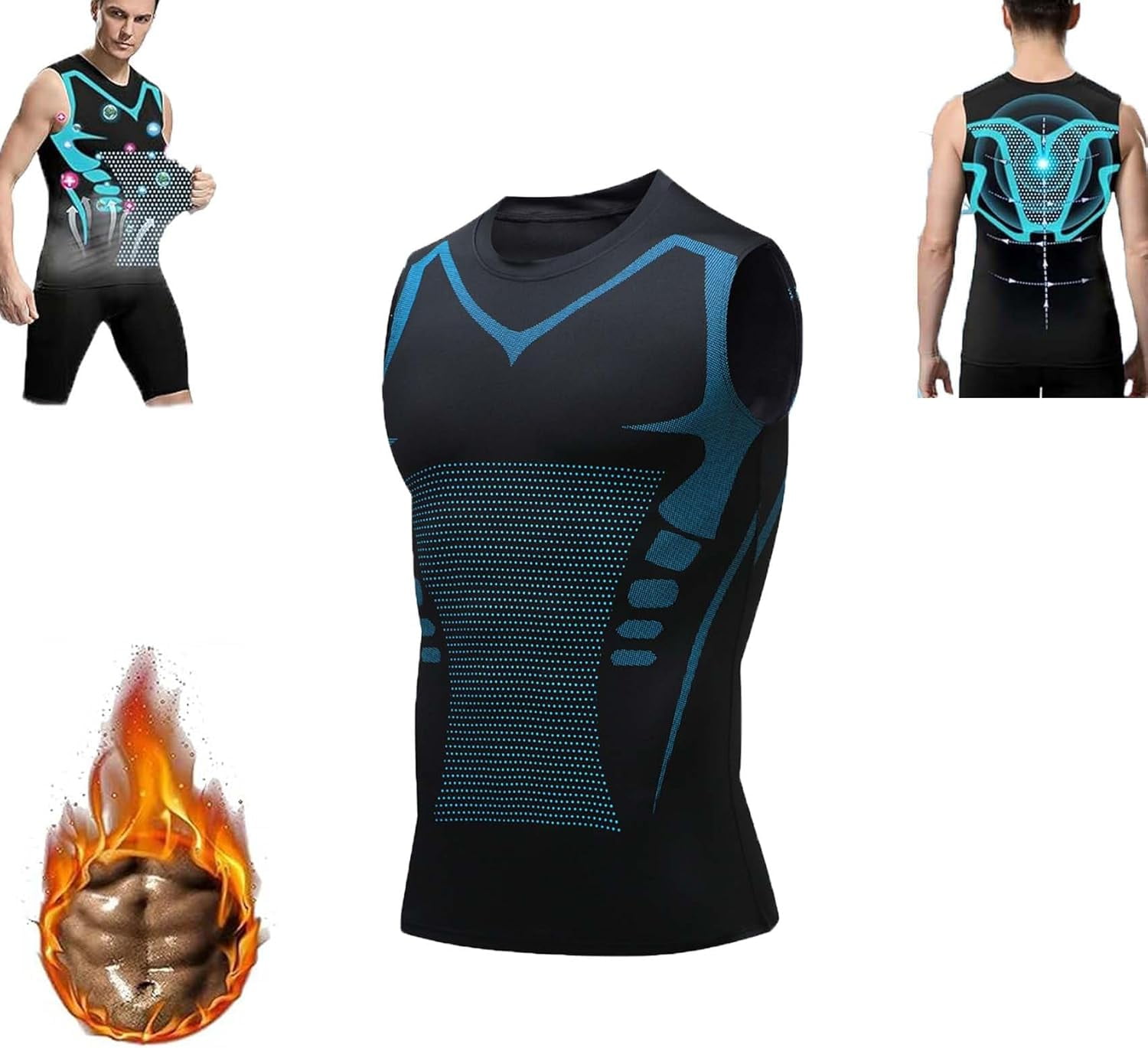 Hue Athletic Sleeveless Pink Compression Shirt for Men and Women