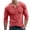 Watermelon Red, variant on FAIWAD Men's Long Sleeve Shirts Casual Classic Button Up Pullover Lightweight Stretch Basic Tops