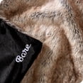 thumbnail image 2 of Bare Home Faux Fur Blanket - 60" x 80" - Ultra Soft Fleece - Oversized, Variegated Chestnut, 2 of 5