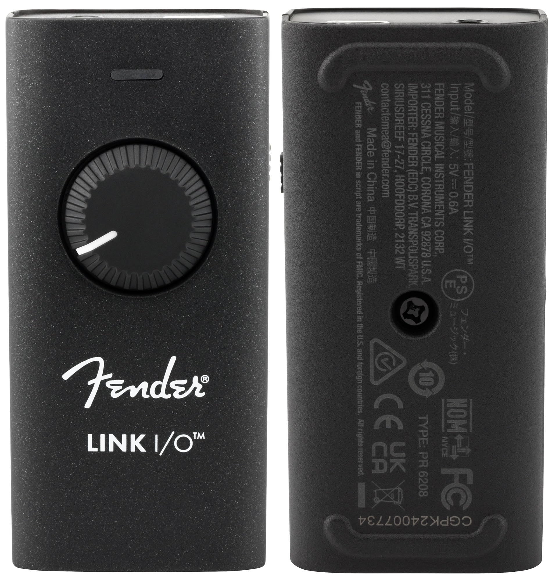 Fender Link I/O Studio Grade Audio Interface Bundle with Instrument Cable and Headphones