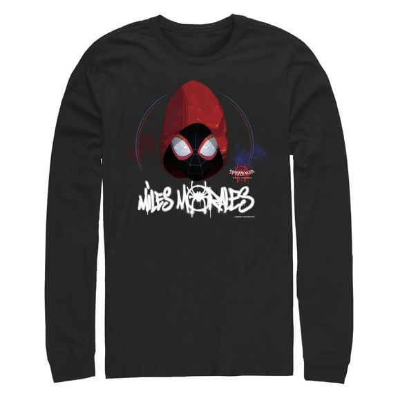 Men's Spider-Man: Into the Spider-Verse Hooded Miles Long Sleeve Shirt
