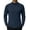Dark Blue, variant on COOFANDY Men's Fashion Mock Neck T Shirts Long Sleeve Turtleneck Pullover Shirts Basic Slim Fitted Tee Shirts