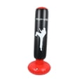 thumbnail image 4 of Saco de boxeo inflable para niños, equipo de ejercicio con saco de arena para niños y niñas, juguete, saco de Kickboxing, saco de boxeo para entrenami Negro, 4 of 8