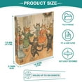 thumbnail image 3 of FORMRS 3 Ring Binder with Pockets 1.5" D-Rings Clip Board 200 Sheets Capacity, Cats in Party, 3 of 8
