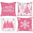 thumbnail image 2 of putnchl Merry Christmas, Throw Pillow Cover, 18 X 18 Inch, Winter Holiday, Cushion Cover Sofa Decoration, Christmas Tree, 2 of 5