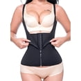 thumbnail image 3 of SAYFUT Women's Double Control Waist Trainer Shapewear WYOB Shaping Brief Weight Loss Adjustable Vest Body Shaper Black, 3 of 7