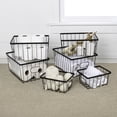 thumbnail image 3 of happimess BSK3001A-6SET Camden Vintage Industrial Handmade Wire Metal Nesting Storage Baskets, Black (Set of 6), 3 of 6