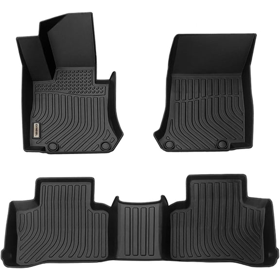 Black Floor Mats Liners Replacement for Mercedes Benz GLC 2016-2022 & X253 GLC Coupe 2017-2022 All Weather Guard Front Rear Car Carpet Custom Fit Durable Odorless