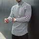 thumbnail image 2 of Camisas de Hombre Blusas de Manga Larga Con Cuello Redondo Jersey de Cuello Alto Casual de Moda Camiseta Estampada Top Odeerbi ODB-4, 2 of 3