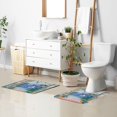 thumbnail image 6 of Yayeee Bath Rug for Bathroom Floor Non Slip Contour Fluffy Soft Absorbent Mat, 20"x24", Pink Seaside, 6 of 7