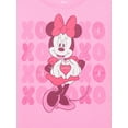 thumbnail image 3 of Minnie Mouse XO Girls Valentine's Day Short Sleeve Graphic Tee, Sizes 4-16, 3 of 3