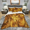 thumbnail image 2 of Designart 'Molten Gold Exchange' Modern & Contemporary Duvet Cover Set, 2 of 4